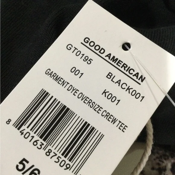 Good American black Oversized Crew tee - Picture 8 of 8